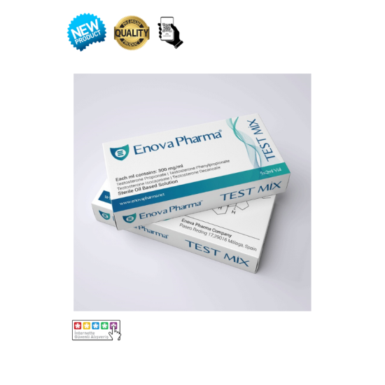 Enova Pharma Testosterone Mix Sustanon 300mg 10ml orijinal steroid şişesi