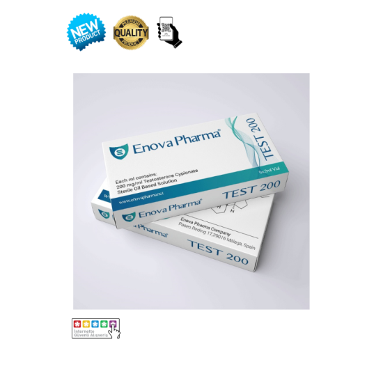 Enova Pharma Testosteron Cypionate 200mg 10ml orijinal steroid şişesi