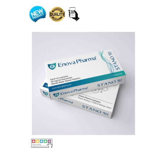 Enova Pharma Stanozolol Winstrol 50mg 10ml orijinal steroid şişesi