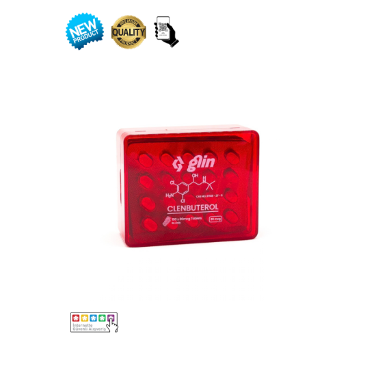 Glin Pharma Clenbuterol 80mcg 100 Tablet orijinal yağ yakıcı kutusu