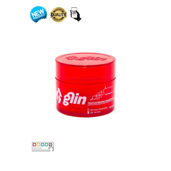 Glin Pharma Testosterone Enanthate 250mg 10 ampül orijinal steroid kutusu