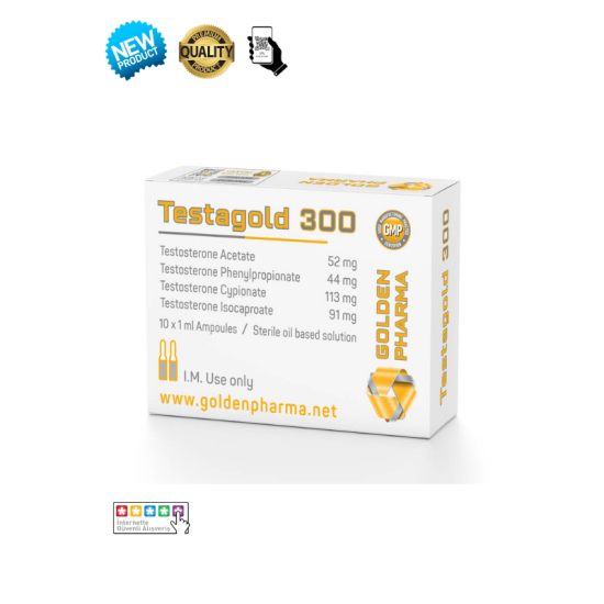 Golden Pharma Sustanon Testosteron Mix 300mg 10ml orijinal enjeksiyonluk steroid şişesi - Sustanon 300 stokta