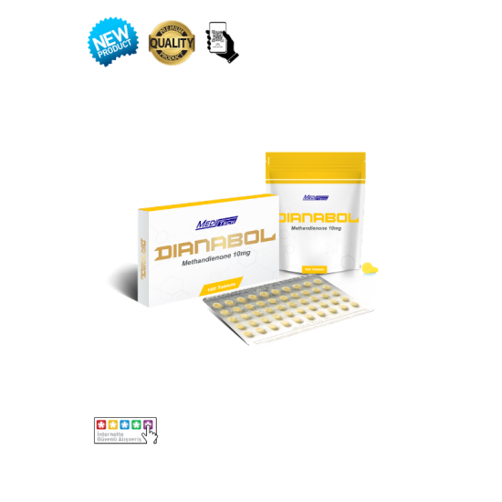 Meditech Pharma Dianabol 10mg 100 Tablet orijinal methandienone kutusu