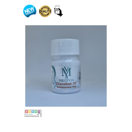 Medivia Pharma Dianabol 10mg 100 Tablet orijinal steroid kutusu