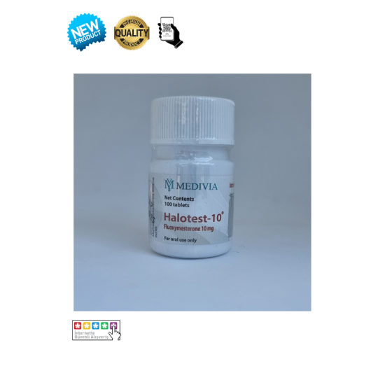 Medivia Pharma Halotestin Fluoxymesterone 10mg 100 Tablet orijinal steroid kutusu