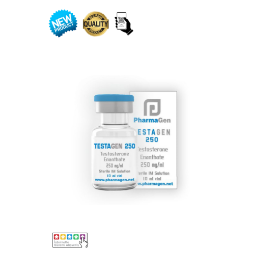 Pharma-Gen Testosterone Enanthate 250mg 10ml orijinal testo e şişesi