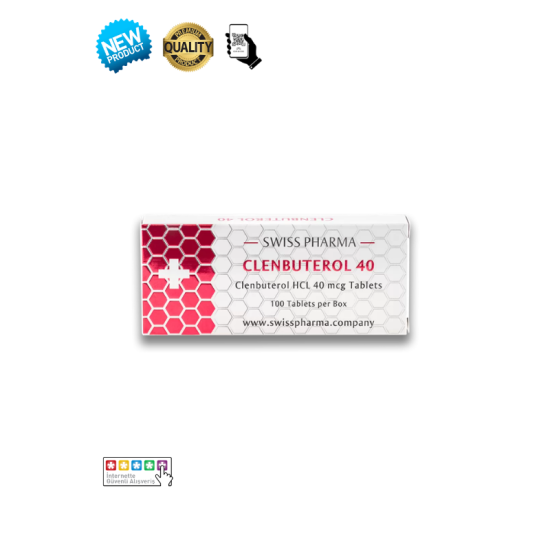 Swiss Pharma Clenbuterol 40mcg 100 Tablet orijinal yağ yakıcı kutusu
