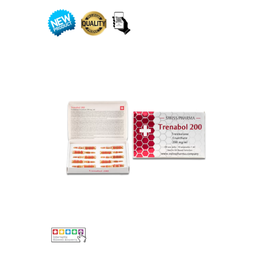 Swiss Pharma Trenbolone Enanthate 200mg 10 ampül orijinal steroid kutusu