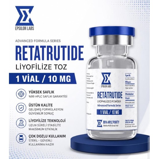 Epsilon Labs Retatrutide 10mg original weight loss peptide vial