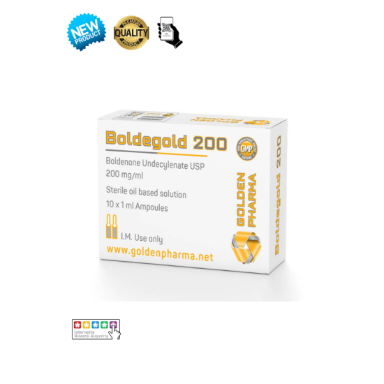 Golden Pharma Boldenon Undecylenate 200mg 10ml orijinal enjeksiyonluk steroid şişesi - EQ Boldenon stokta
