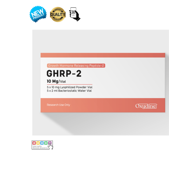 Oxydine Metabolics GHRP-2 10mg orijinal peptid flakonu - Growth hormon salgılatıcı stokta
