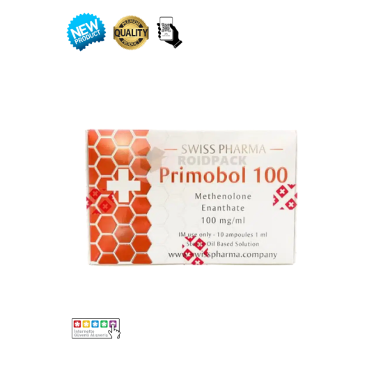 Swiss Pharma Primobolan 100mg 10 ampül orijinal steroid kutusu
