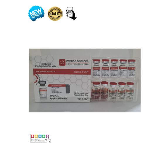 Peptide Sciences Tirzepatide 10mg 5 flakon toz ve 5 flakon steril su seti