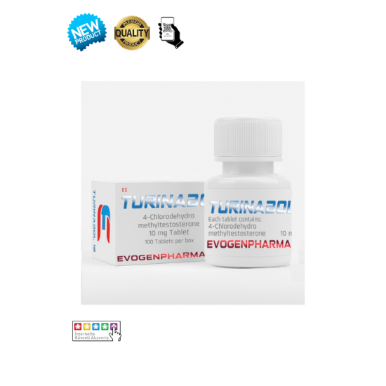 Evogen Pharma Turinabol 10mg 100 Tablet orijinal steroid kutusu