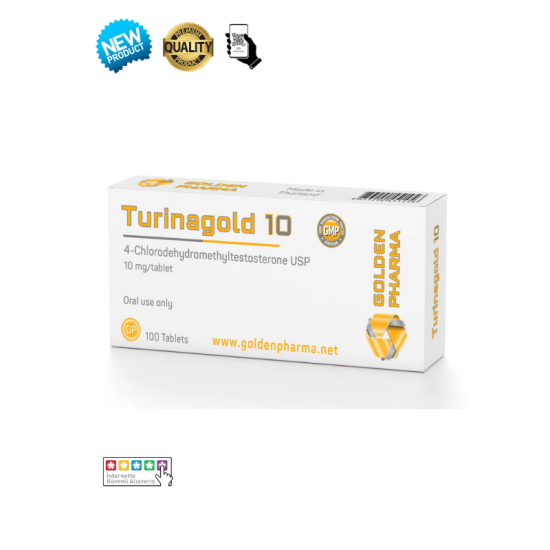 Golden Pharma Turinabol 10mg 100 tablet orijinal oral steroid kutusu