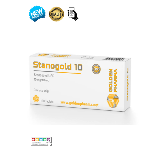 Golden Pharma Winstrol Stanozolol 10mg 100 tablet orijinal oral steroid kutusu - Winny stokta