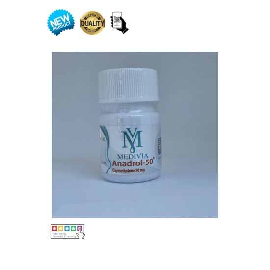 Medivia Pharma Anapolon Oxymetholone 50mg 50 Tablet orijinal steroid kutusu
