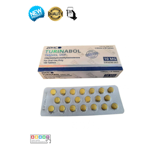 ZPHC Medicine Turinabol 10mg 100 Tablet orijinal steroid kutusu